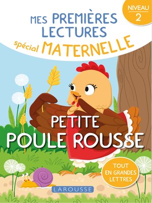 cover image of 1ERES LECTURES MATERNELLE niveau 2--Petite Poule rousse